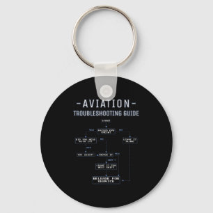 Aviation Troubleshooting Guide - Funny Air Mechani Key Ring