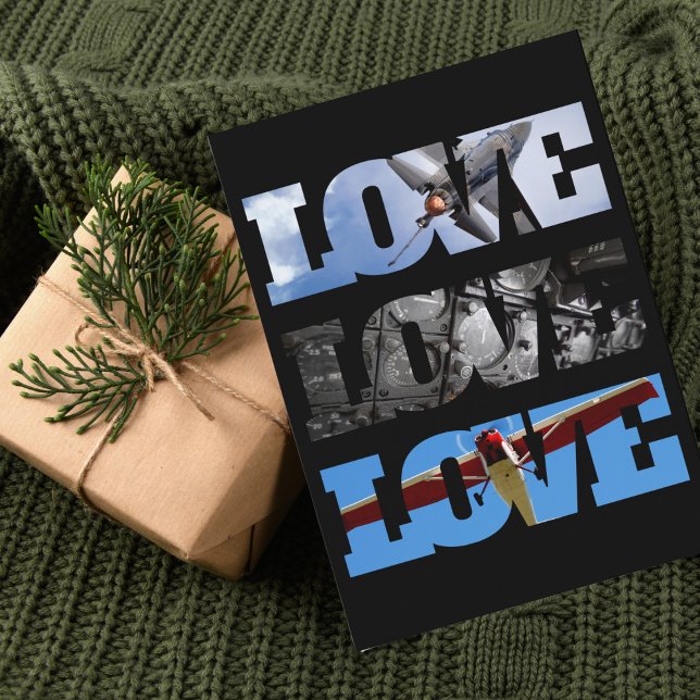 Aviation Vintage Aeroplane Photo Cool Dad  Card (Creator Uploaded)