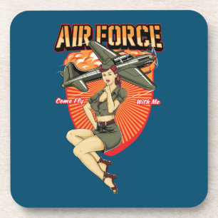 Aviation Vintage Air Force Coaster