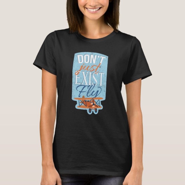 Aviator Aeroplane Quote T-Shirt (Front)