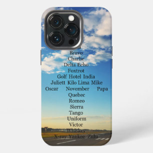 Aviator Alphabet Aeroplane iPhone 13 Pro Case