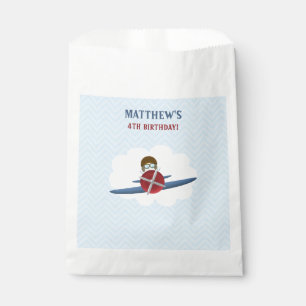 Aviator and His Plane Favour Bags