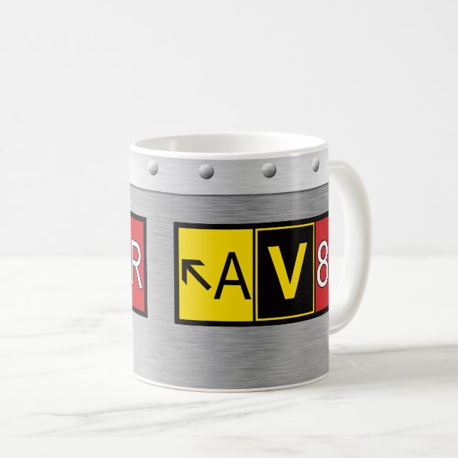 Aviator - AV8R - Coffee Mug (Front Right)