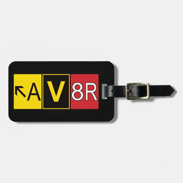 Aviator - AV8R - Luggage Tag (Front Horizontal)