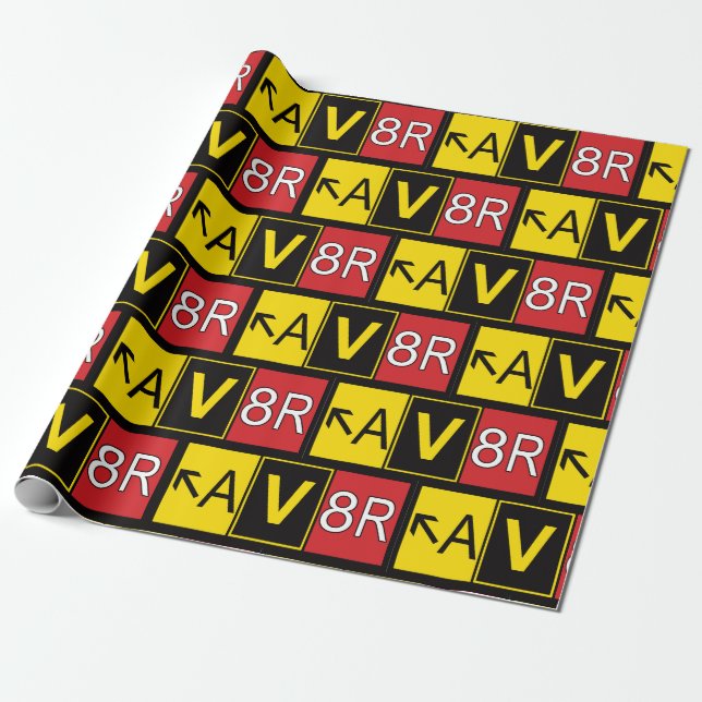Aviator - AV8R - Wrapping Paper (Unrolled)