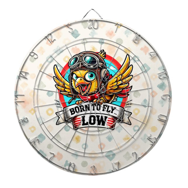 Aviator Chick Dartboard (Front)