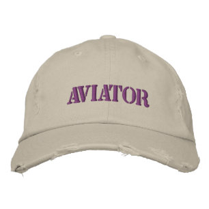 Aviator Embroidered Hat