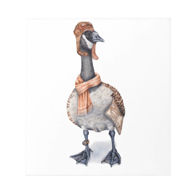 Aviator Goose Notepad (Front)