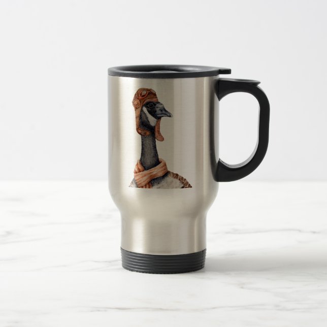 Aviator Goose Travel Mug (Right)