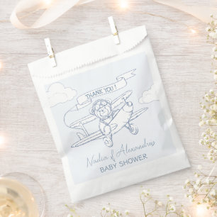 Aviator Pilot Aeroplane Precious Cargo Baby Shower Favour Bags