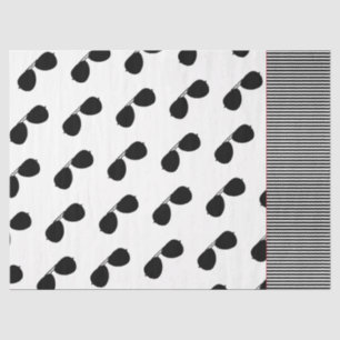 Aviator Sunglasses Pattern Pilot Aeroplane Flying  Tissue Paper