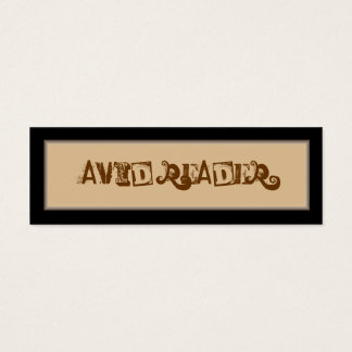 Avid Reader Bookmark
