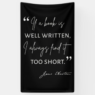 Avid Reader II - Jane Austen Quote Banner
