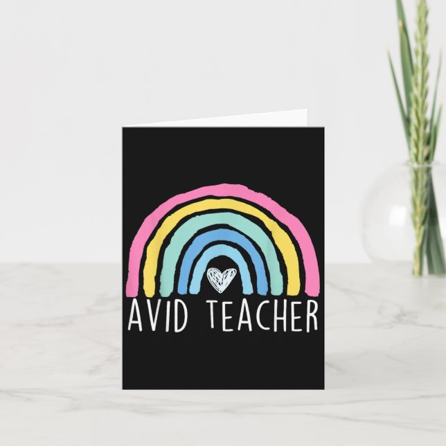 Avid Teacher Advancement Via Individual Appreciati Card (Front)
