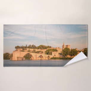 Avignon Bridge France Bath Towel