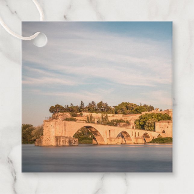 Avignon Bridge France Favour Tags (Front)