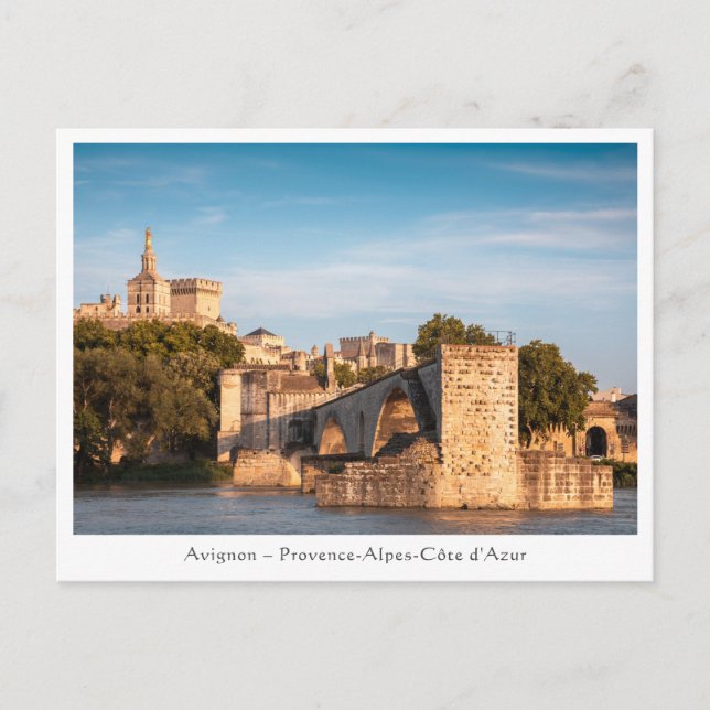 Avignon Bridge France Postcard (Front)