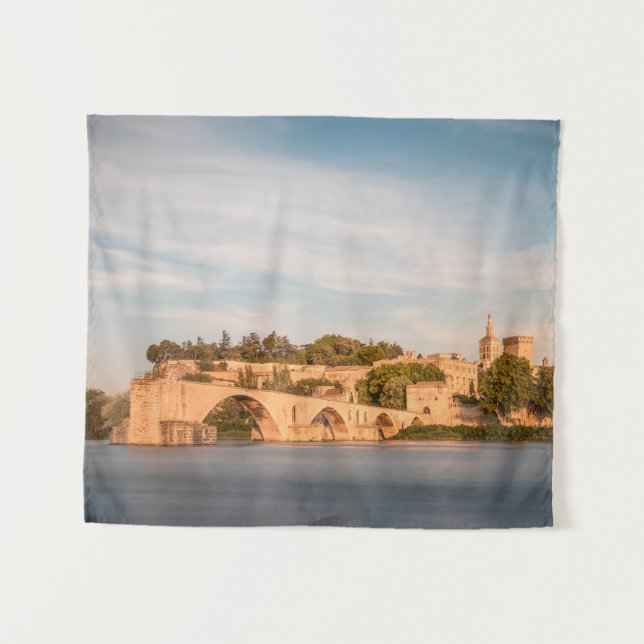 Avignon Bridge France Tapestry (Front (Horizontal))