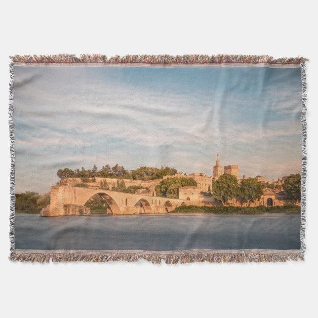 Avignon Bridge France Throw Blanket (Front)