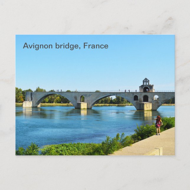 Avignon bridge in France Postcard (Front)