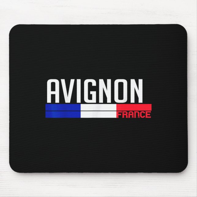 Avignon France Flag Travel Souvenir For Locals And Mouse Pad (Front)