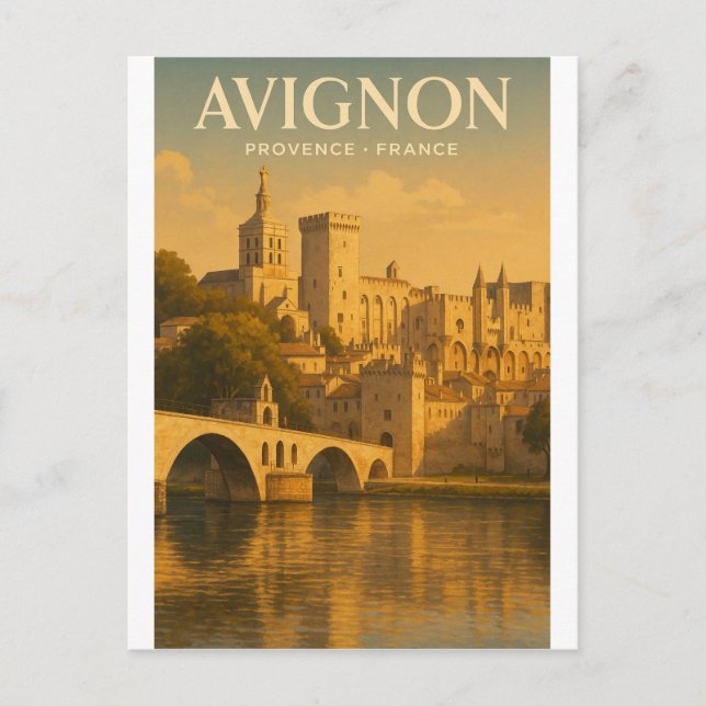 Avignon  Provence  France travel Postcard (Front)