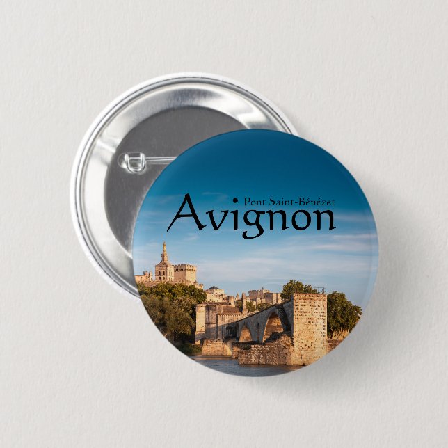 Avignon Souvenir 6 Cm Round Badge (Front & Back)