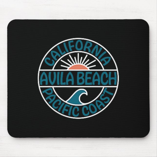 Avila Beach California Front And Back  Mouse Pad (Front)