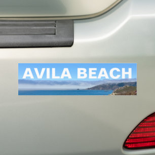 Avila Beach California Overlook Photography Bumper Sticker