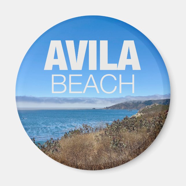 Avila Beach California Overlook Photography Magnet (Front)