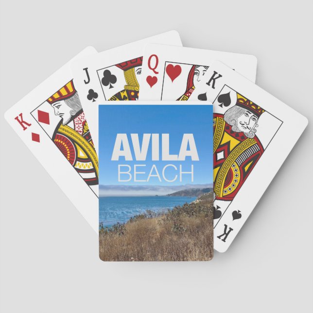 Avila Beach California Photography Playing Cards (Back)