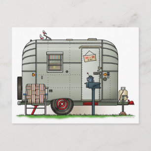 Avion Camper Trailer Postcard