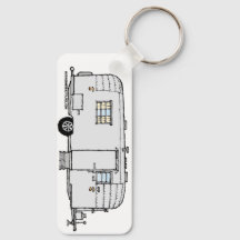 Avion Trailer Keychain, Vintage Pre '73
