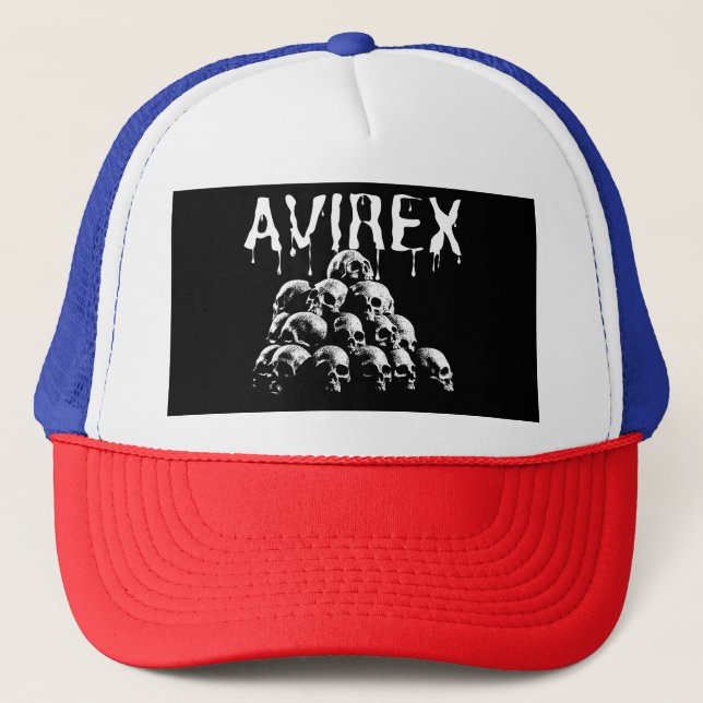 Avirex skull trucker hat (Front)