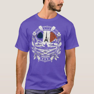 Aviron Supporter Comptition Sportive France Rowing T-Shirt
