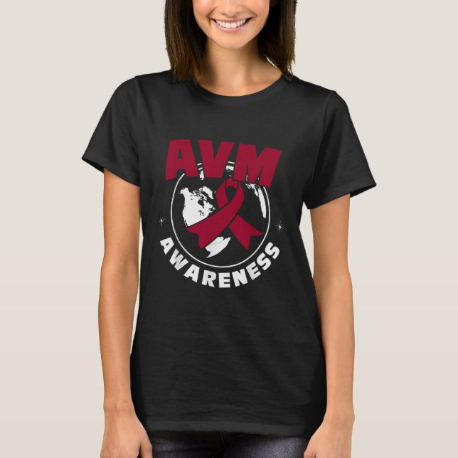 Avm Awareness Arteriovenous Malformation  T-Shirt (Front)
