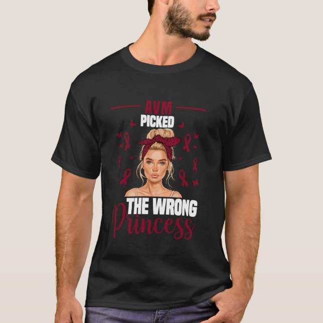 AVM Awareness Month Warrior Arteriovenous Malforma T-Shirt (Front)