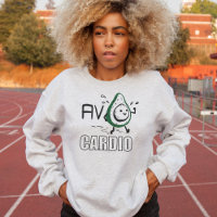 Avo-cardio Fun Pun Doodle Jogging Sport Avocado