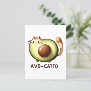 Avo-Catto Punny Postcard