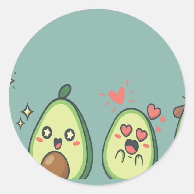 Avo Good Day Classic Round Sticker (Front)