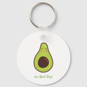 Avo Good Day Punny Avocado Key Ring