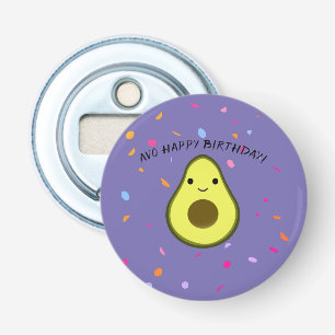 Avo Happy Birthday Cute Avocado Birthday Bottle Opener