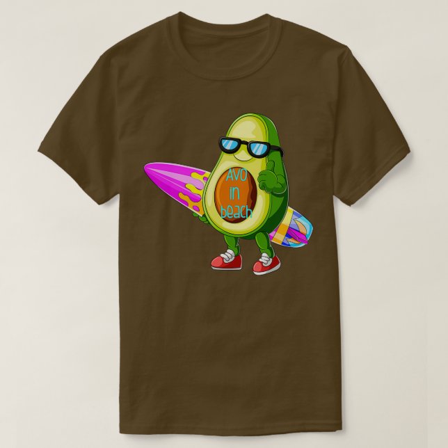 AVO in beach surfing T-Shirt (Design Front)
