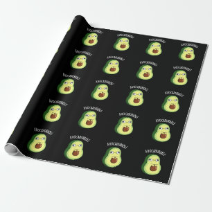 Avoc-adorable Funny Avocado Pun Wrapping Paper