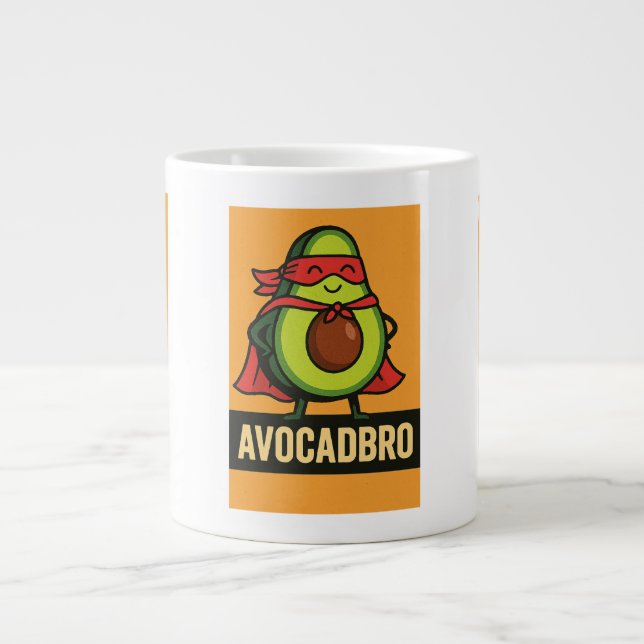 Avocadbro – Superfood with Superpowers Large Coffee Mug (Front)
