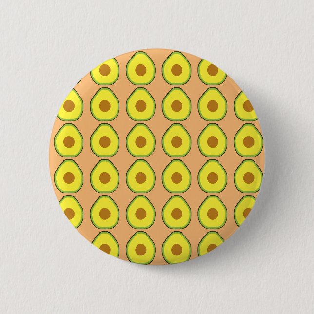 Avocado 6 Cm Round Badge (Front)
