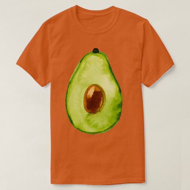 Avocado amp Vegan Organic Gluten T-Shirt (Design Front)