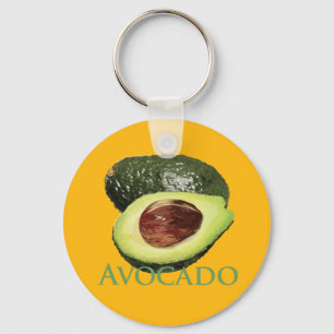 Avocado and Half Key Ring