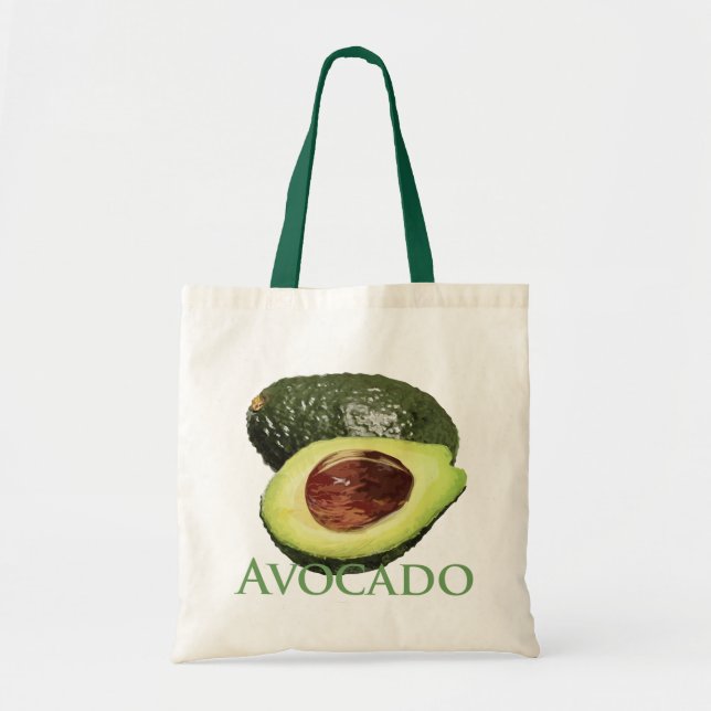 Avocado and Half Tote Bag (Front)