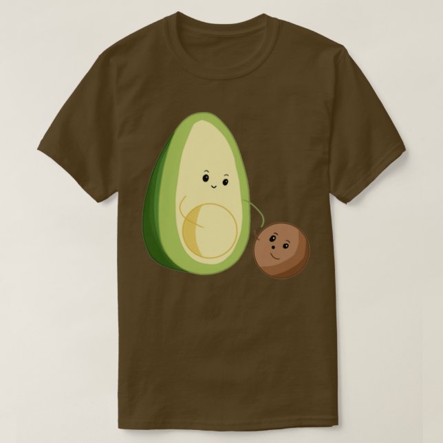 Avocado and its Seed T-Shirt (Design Front)